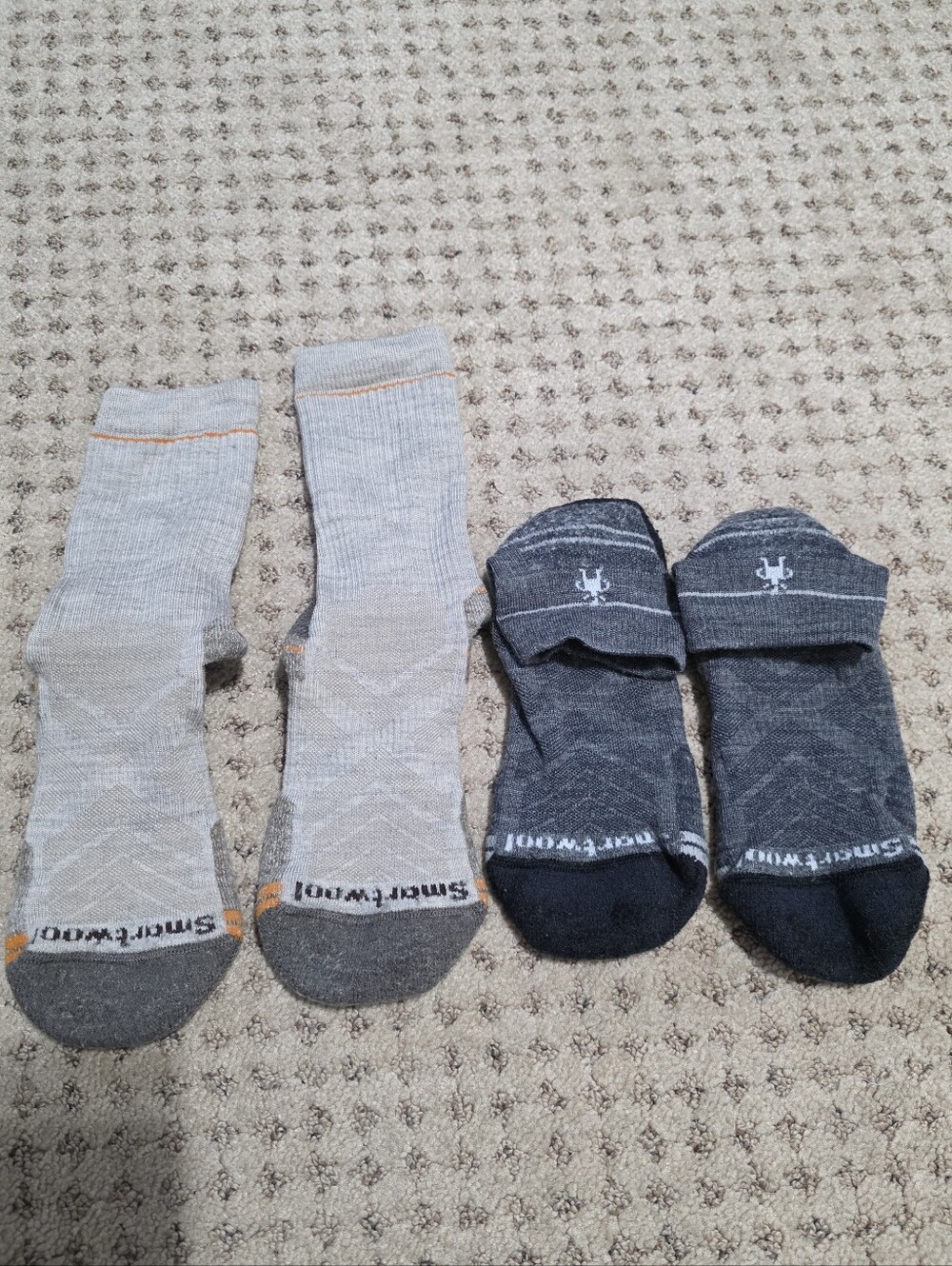 Smartwool Men’s Washed Hike Socks - 2 Pair